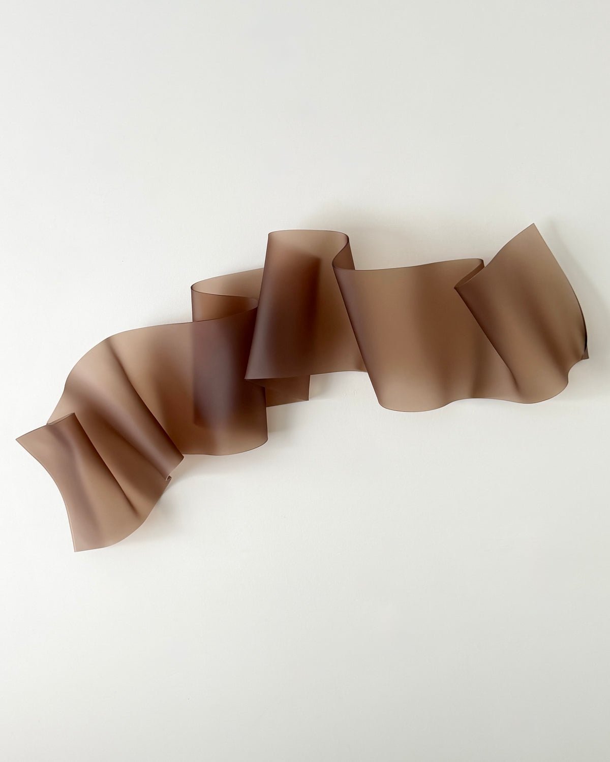 Frosted Cocoa Sculptural Wall Art