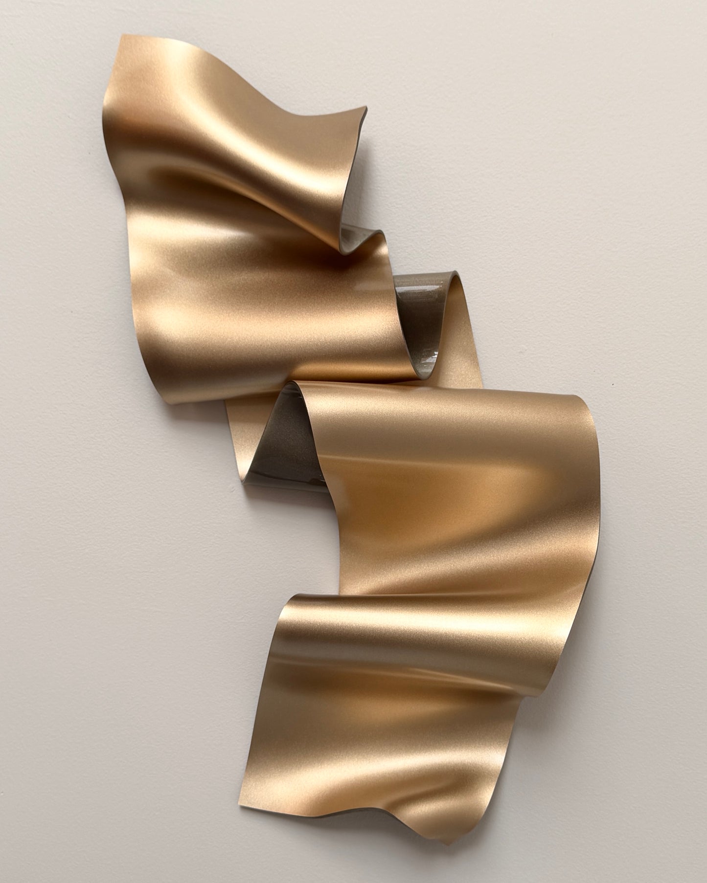 Champagne Gold Sculptural Wall Art