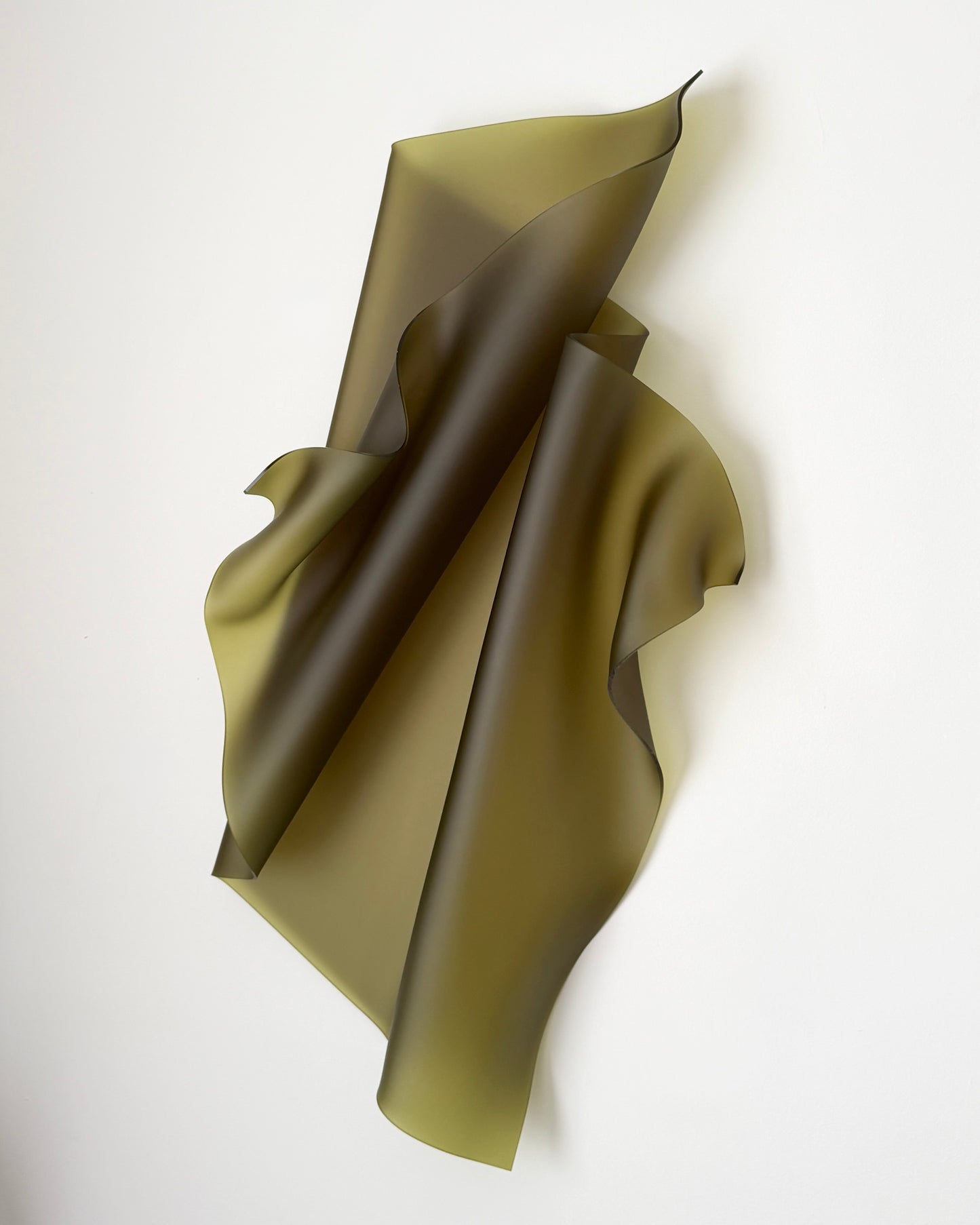 Frosted Green Sculptural Wall Art