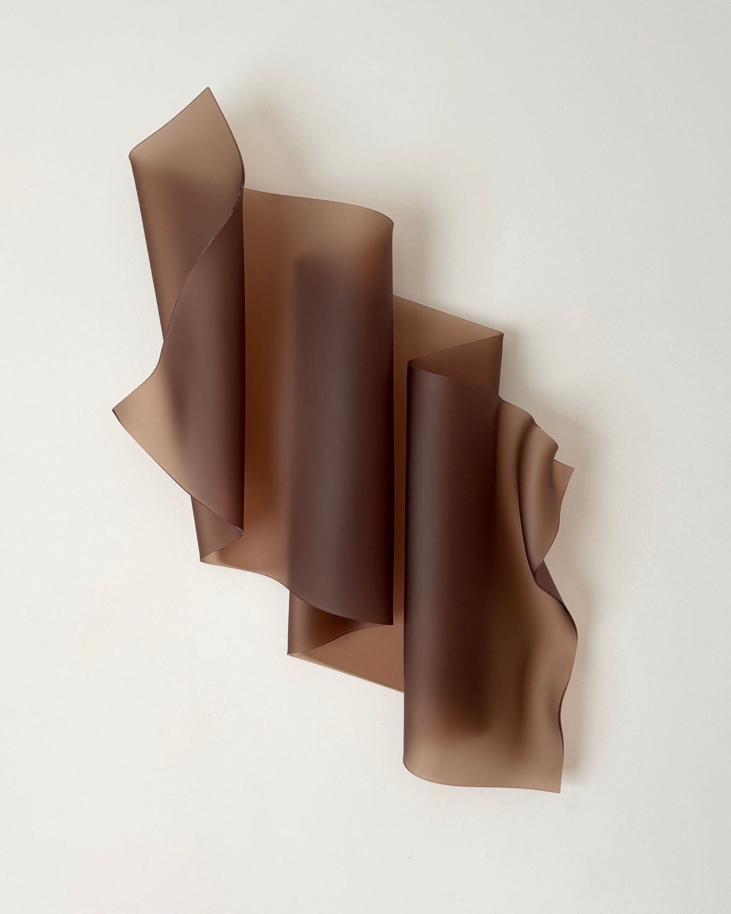Frosted Cocoa Sculptural Wall Art