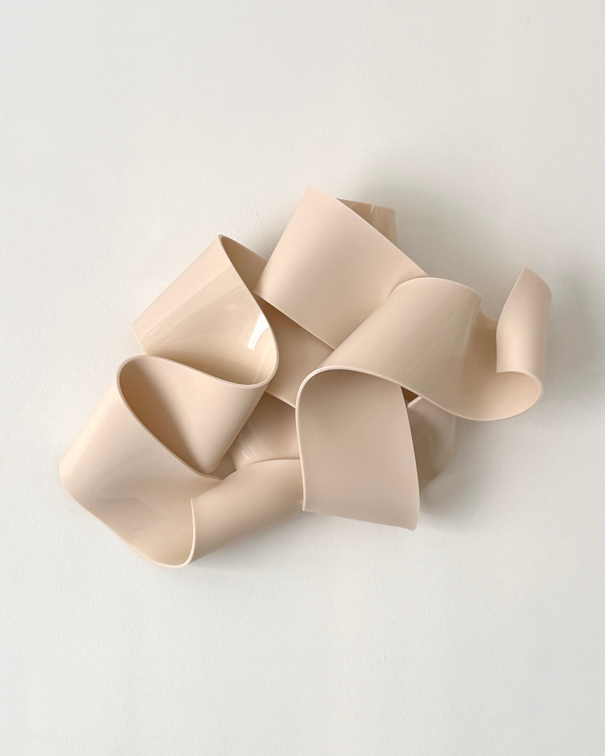 Nude-Beige Sculptural Wall Art