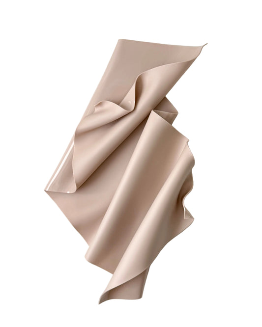 Rose-Beige Sculptural Wall Art