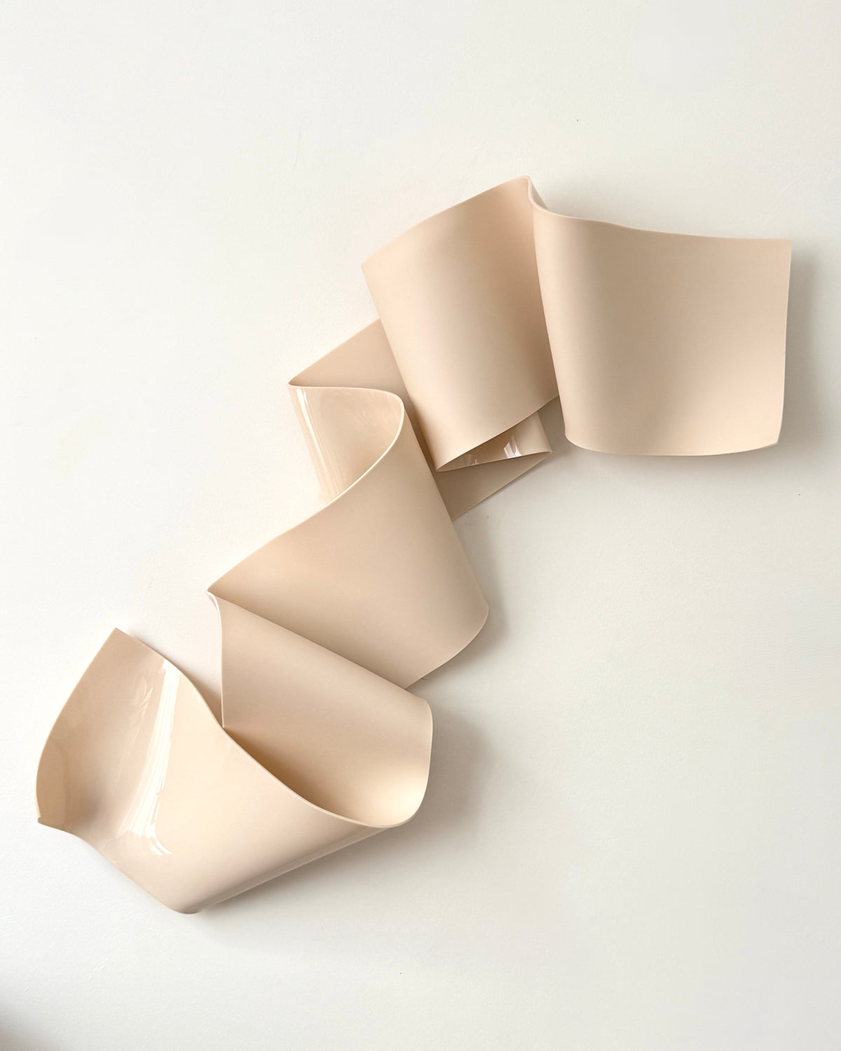 Nude-Beige Sculptural Wall Art