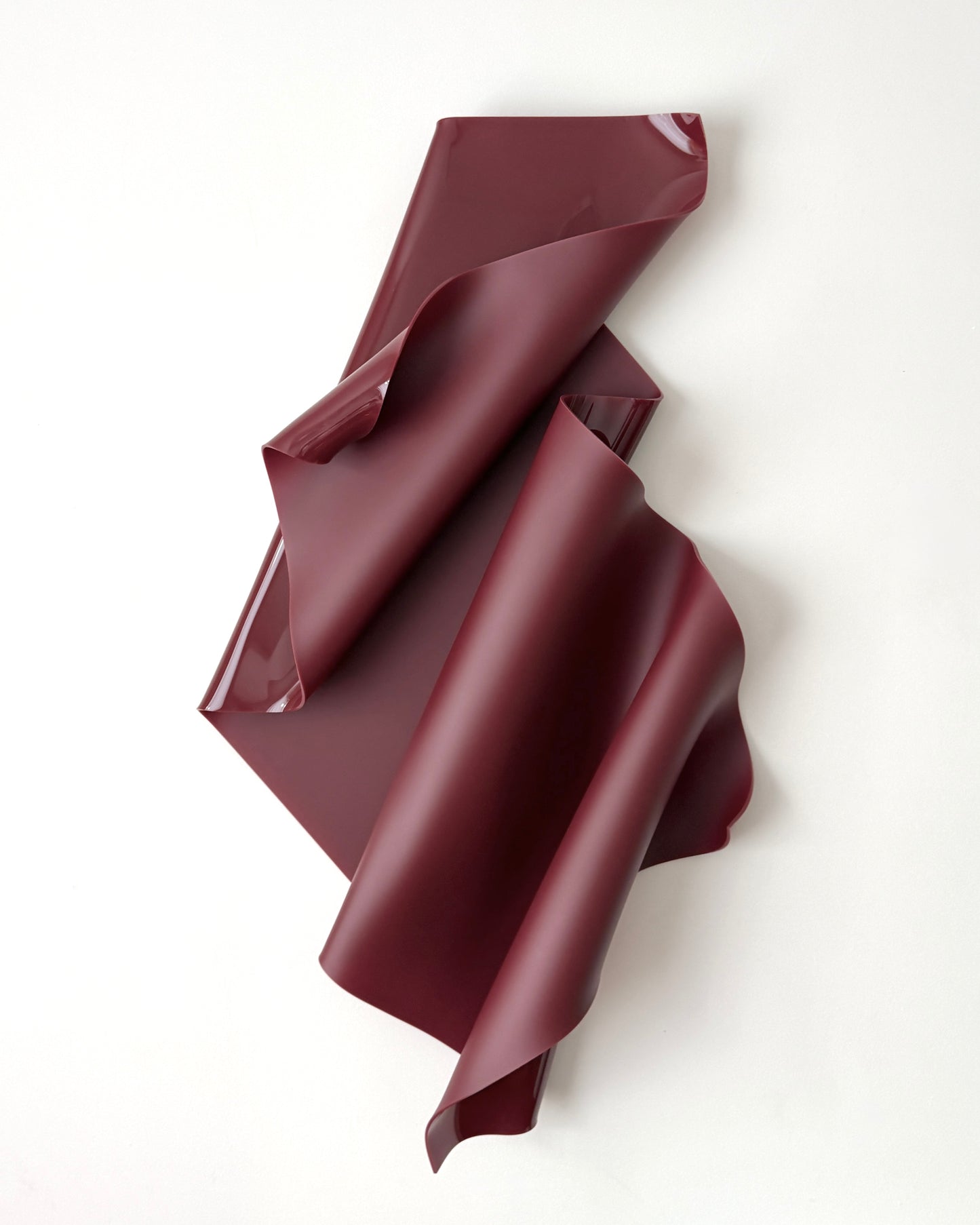 Cherry Burgundy Sculptural Wall Art