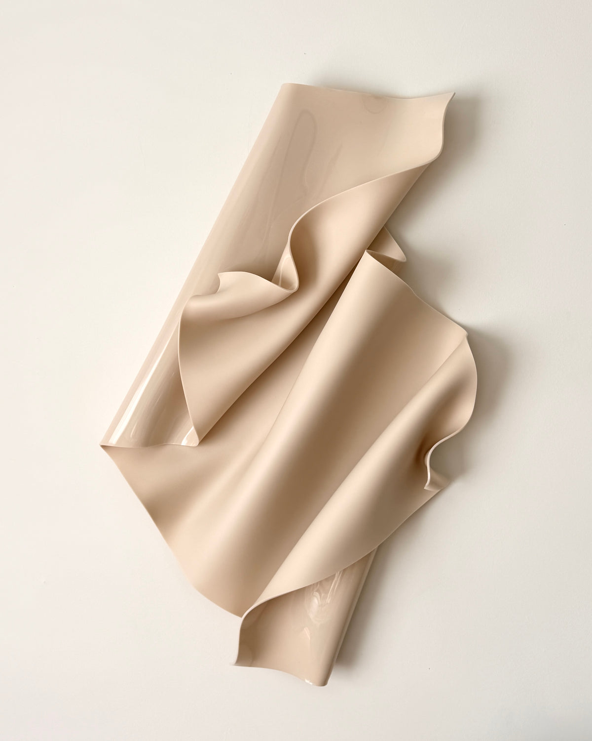 Nude-Beige Sculptural Wall Art