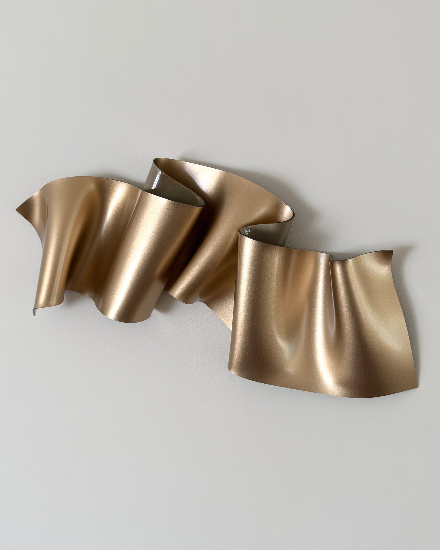 Champagne Gold Sculptural Wall Art