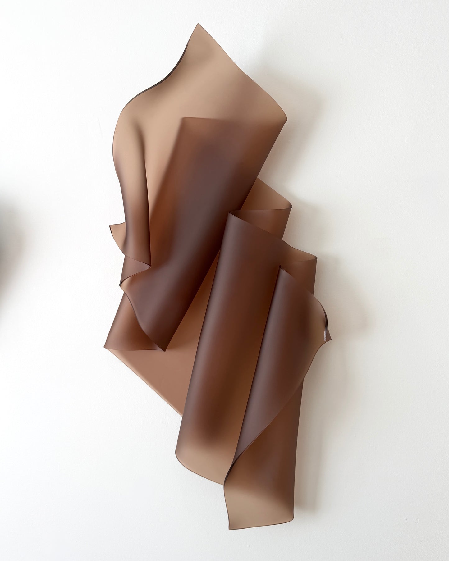 Frosted Cocoa Sculptural Wall Art