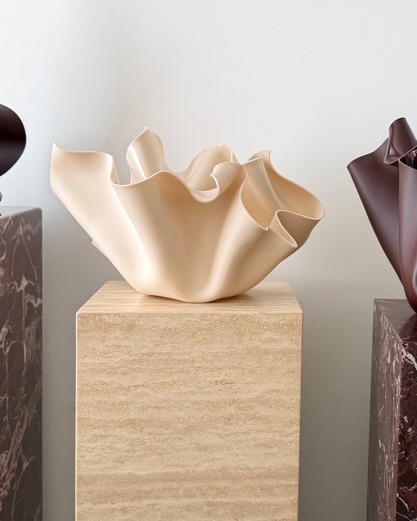 Sculptural Vessel. Nude-Beige
