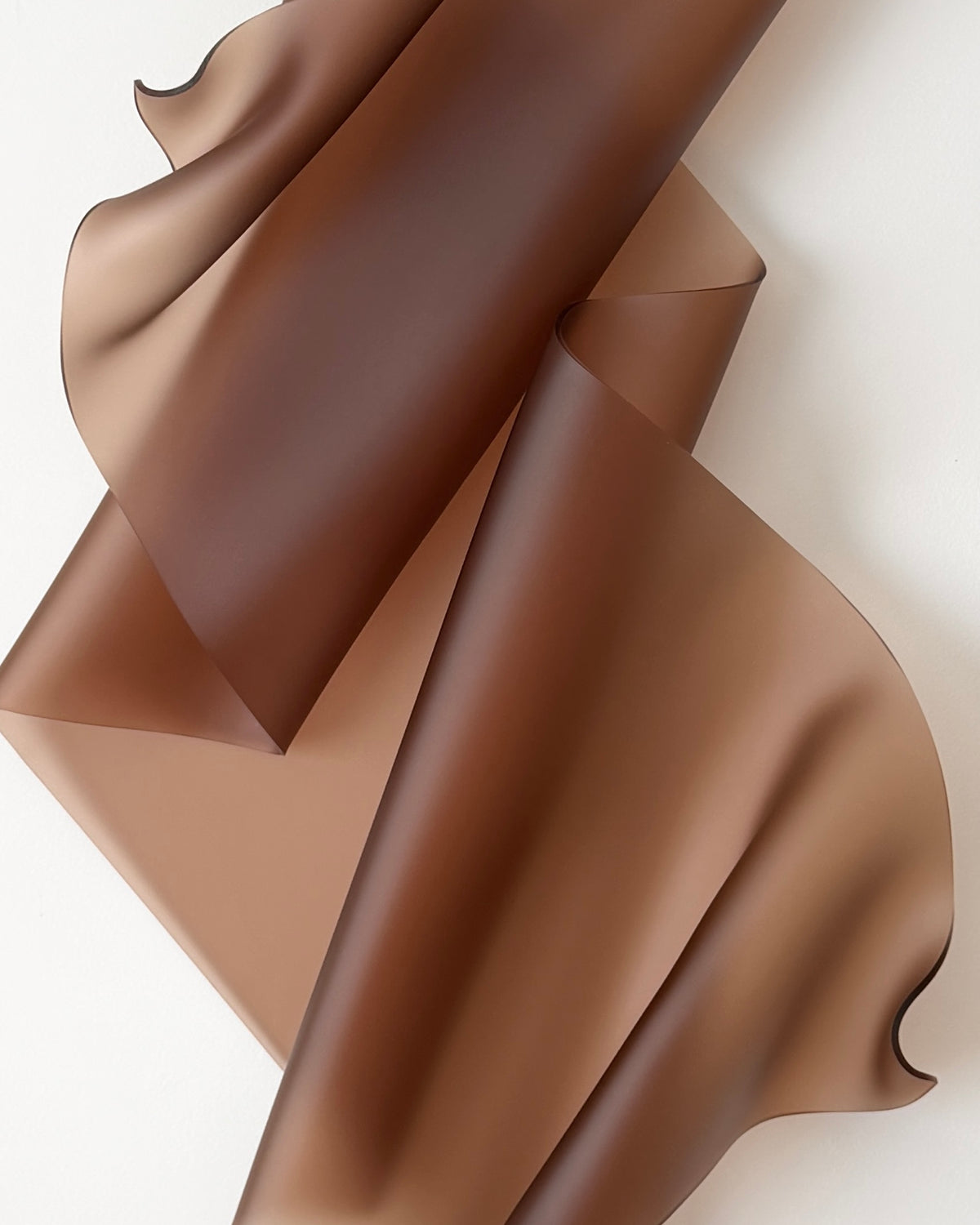 Frosted Cocoa Sculptural Wall Art