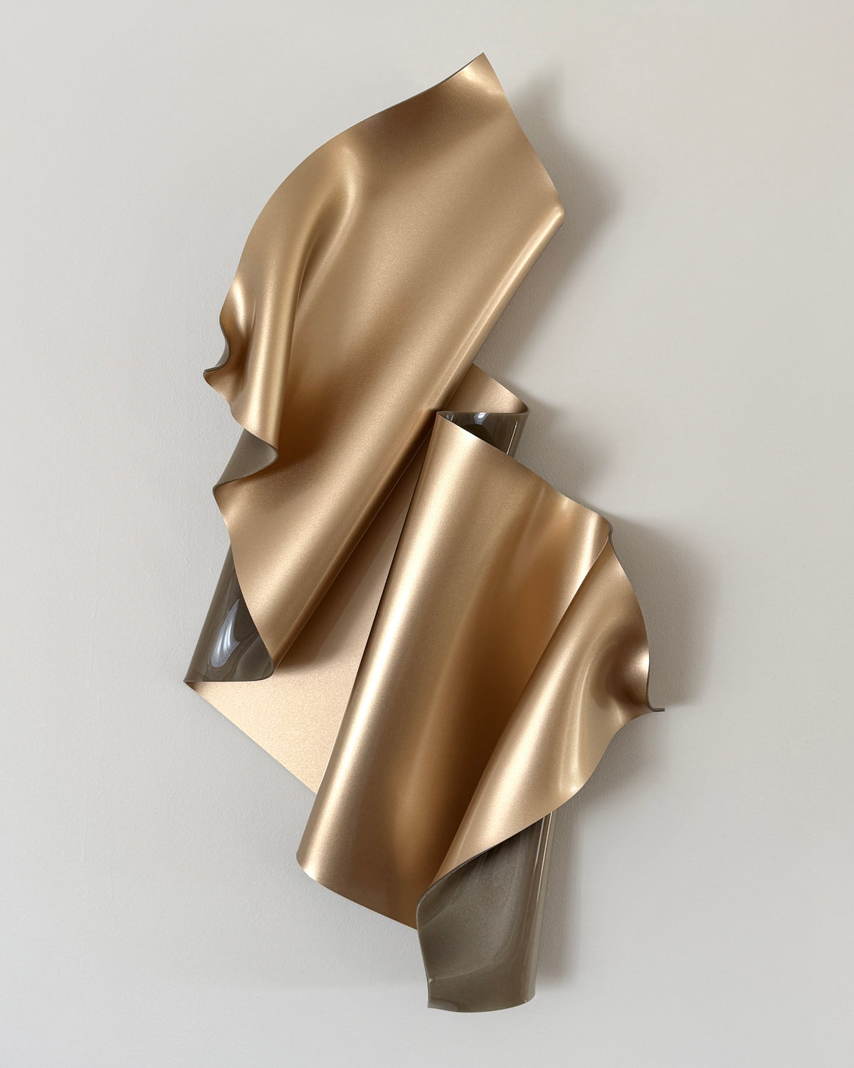 Champagne Gold Sculptural Wall Art