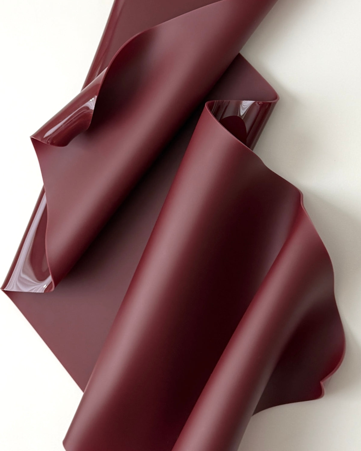 Cherry Burgundy Sculptural Wall Art