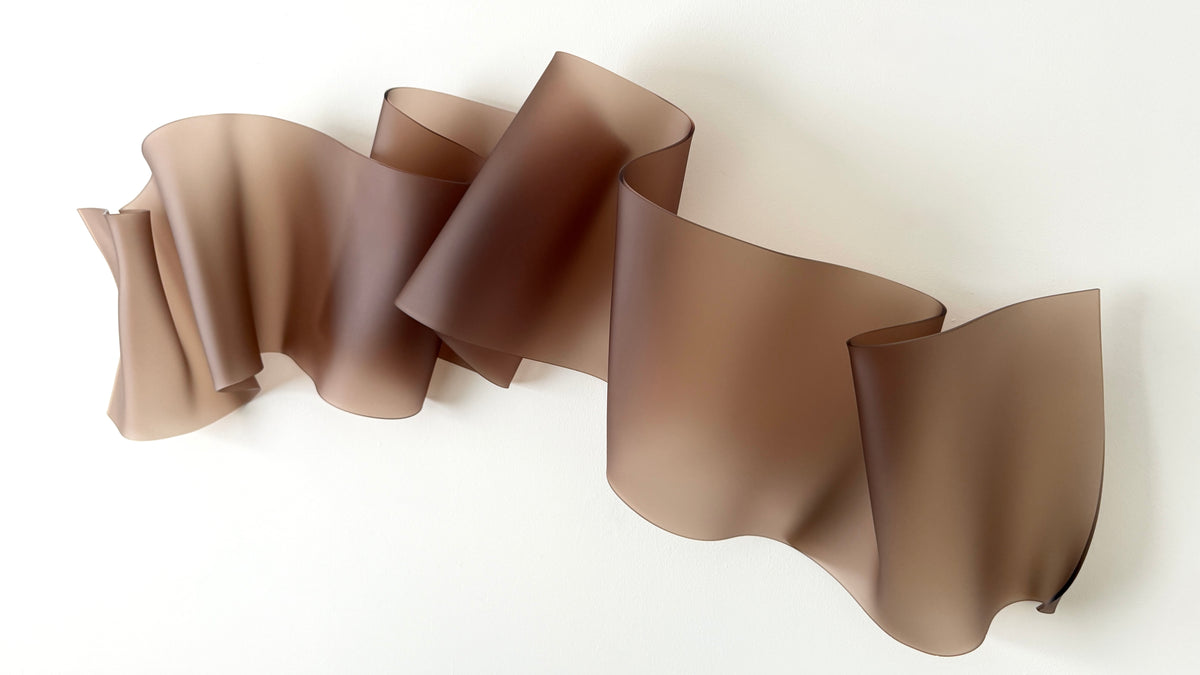 Frosted Cocoa Sculptural Wall Art