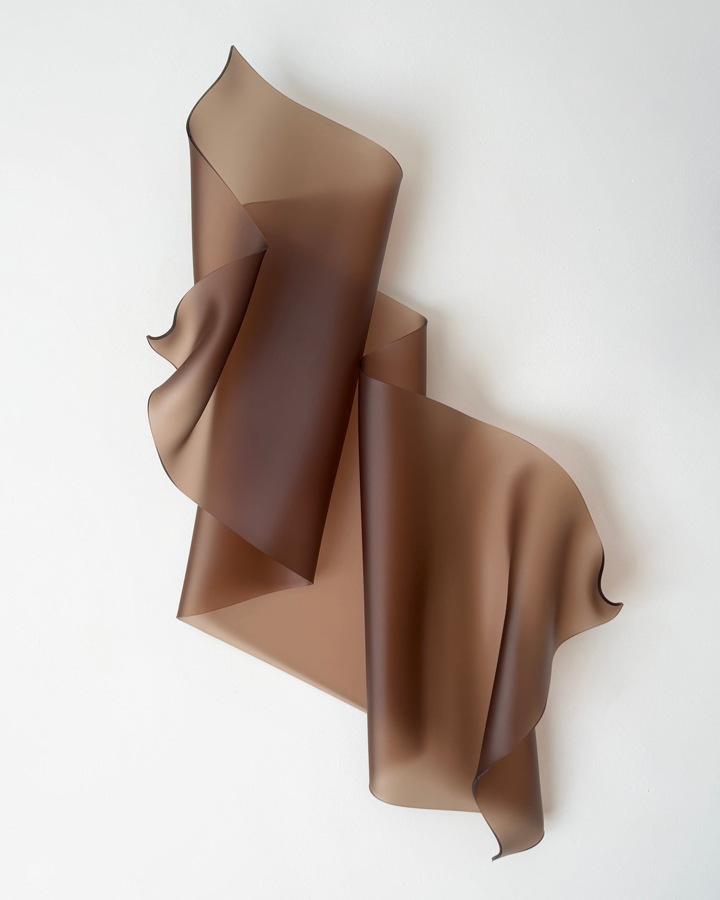 Frosted Cocoa Sculptural Wall Art