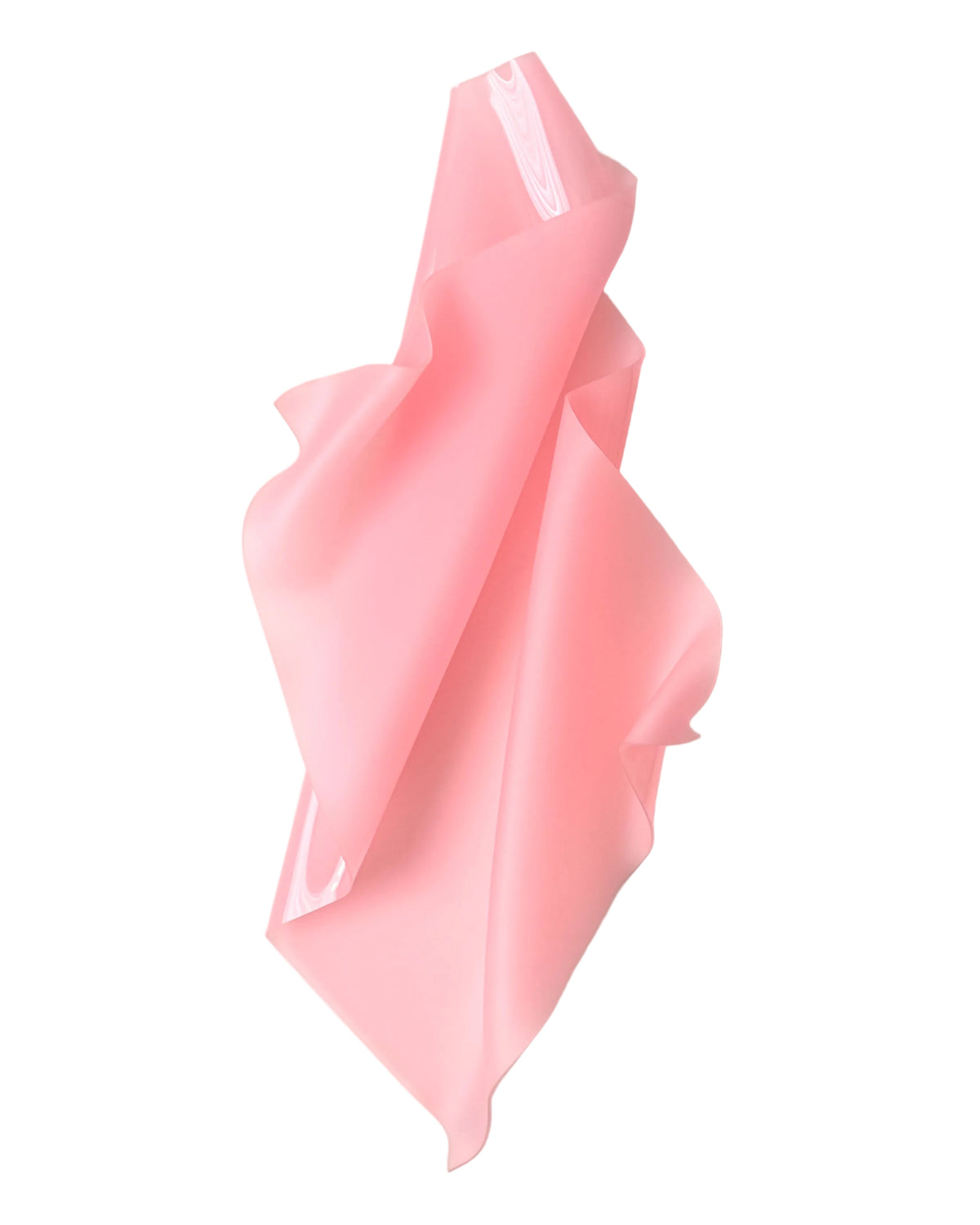 Frosted Pink Sculptural Wall Art