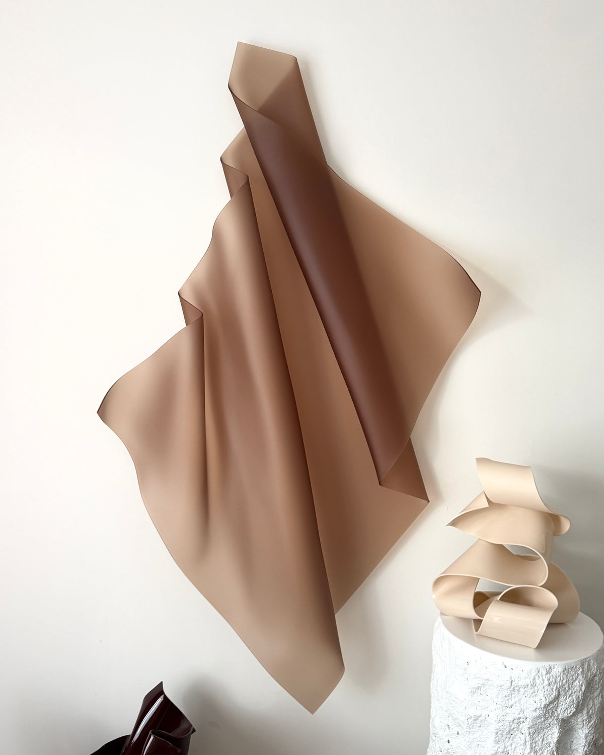 Frosted Cocoa XL Sculptural Wall Art