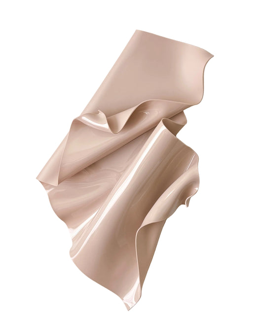 Rose-Beige Sculptural Wall Art