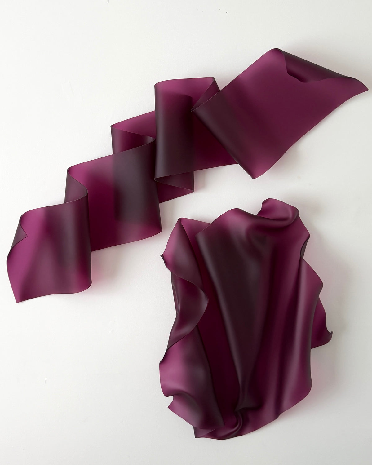 Frosted Plum Sculptural Wall Art
