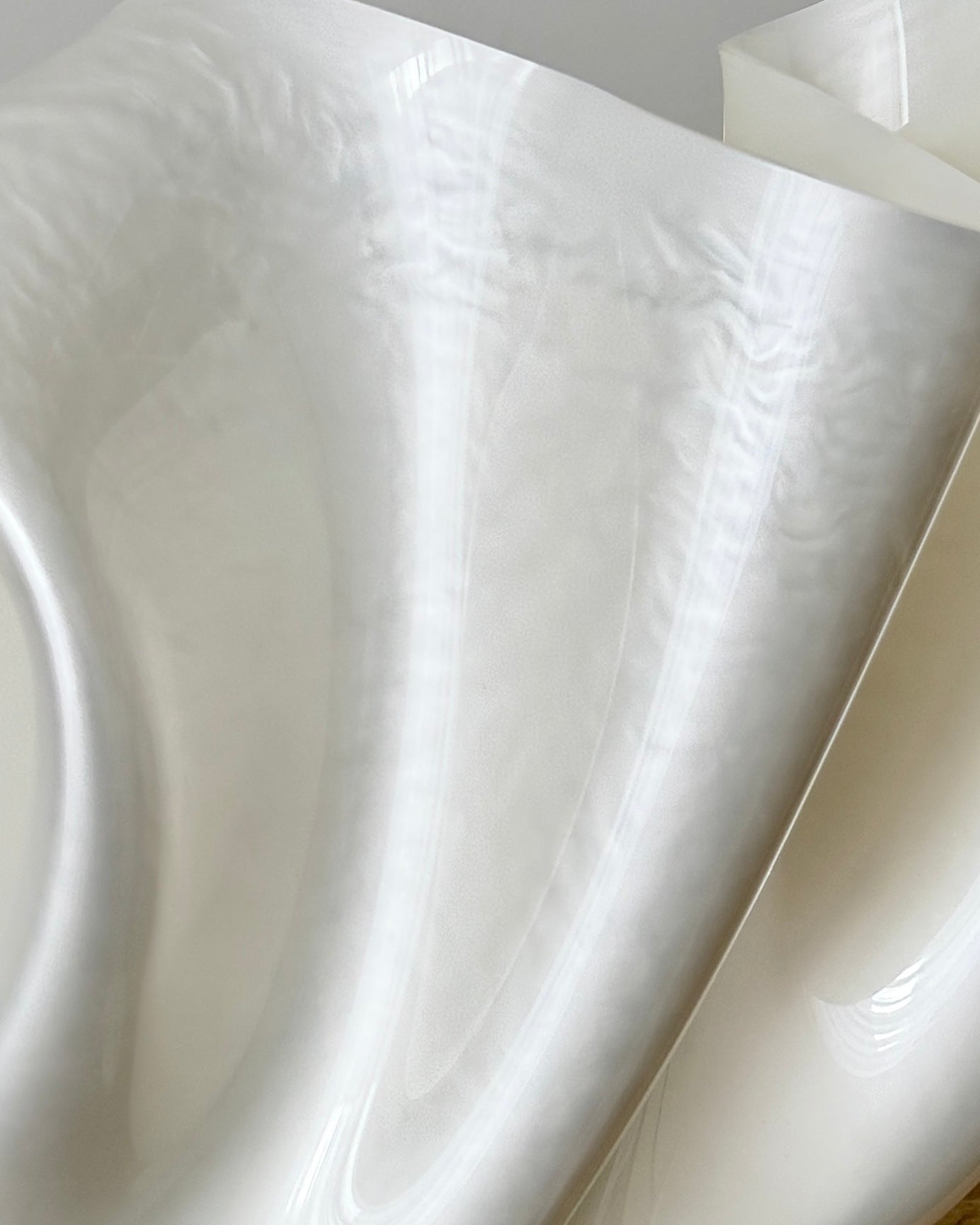 XL Pearl White Sculptural Vessel