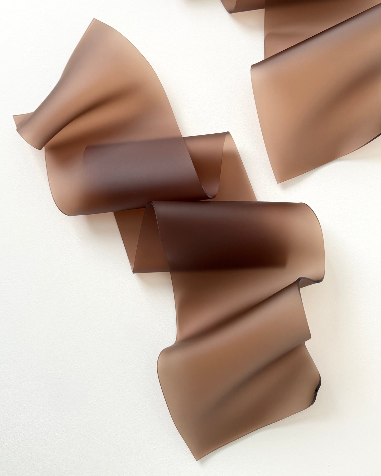 Frosted Cocoa Duo Sculptural Wall Art