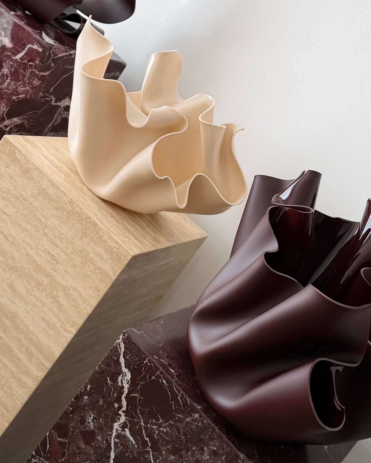 Sculptural Vessel. Nude-Beige