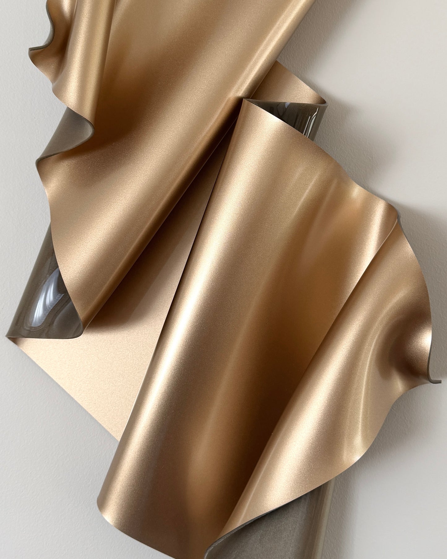 Champagne Gold Sculptural Wall Art