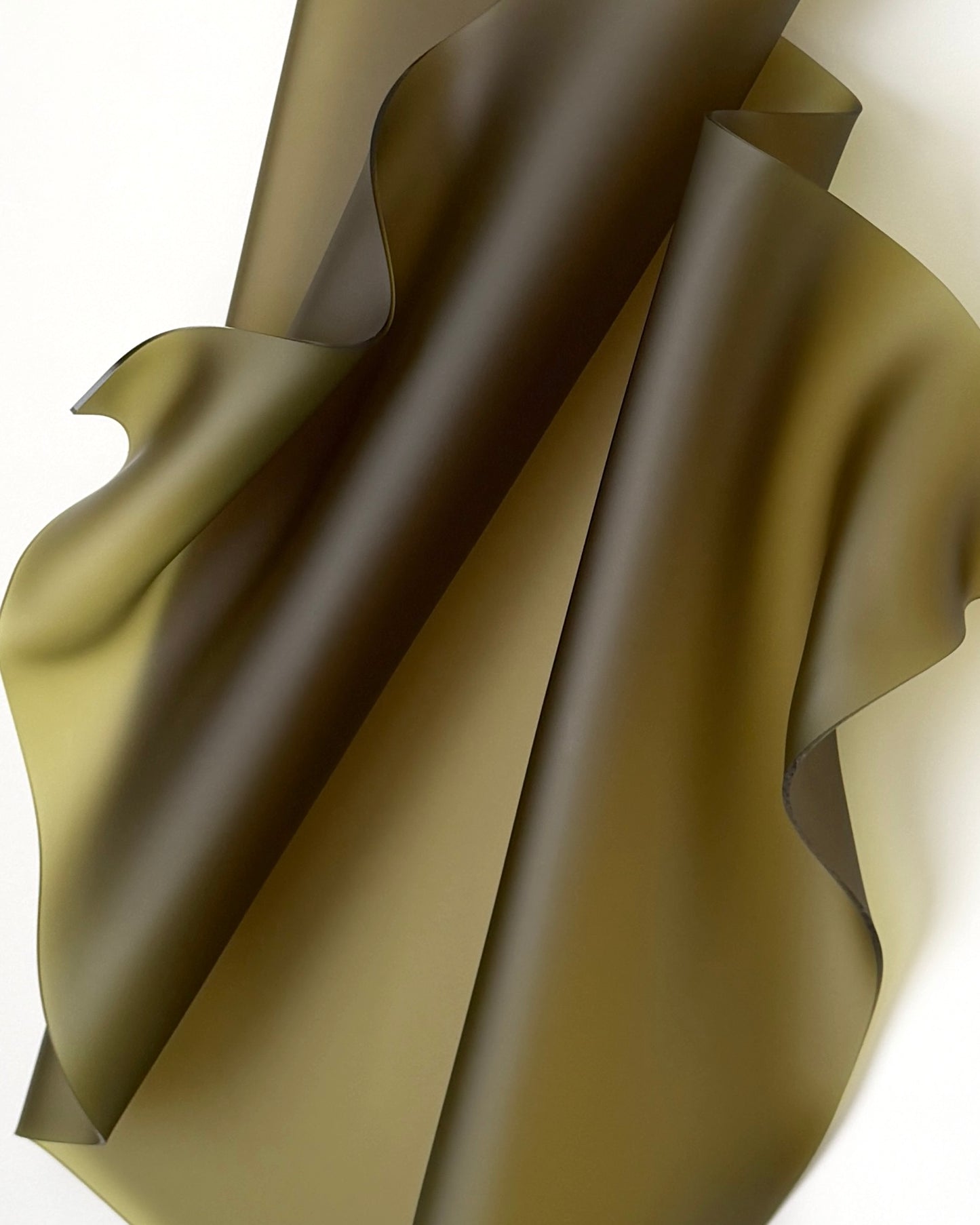 Frosted Green Sculptural Wall Art