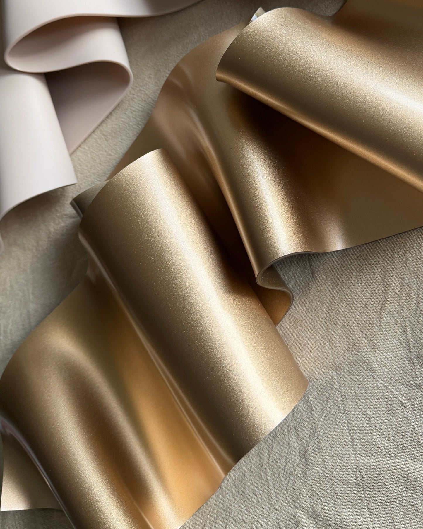 Champagne Gold Sculptural Wall Art