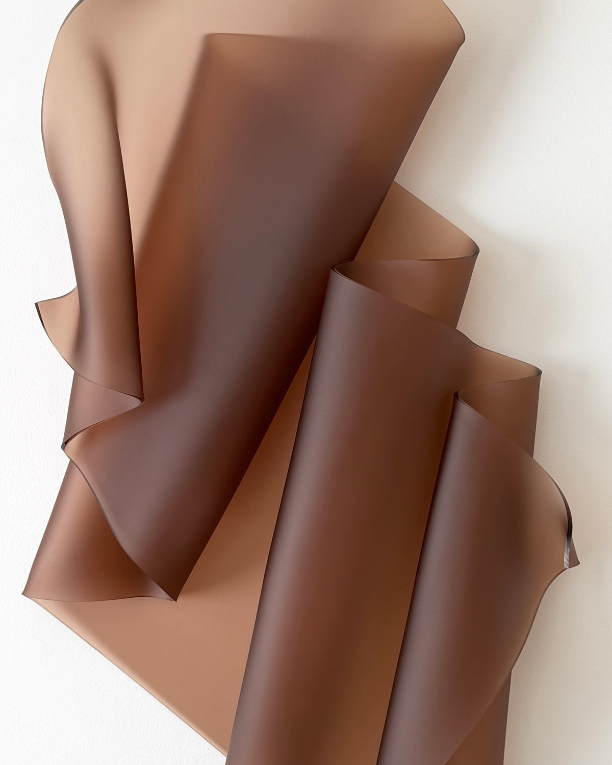 Frosted Cocoa Sculptural Wall Art