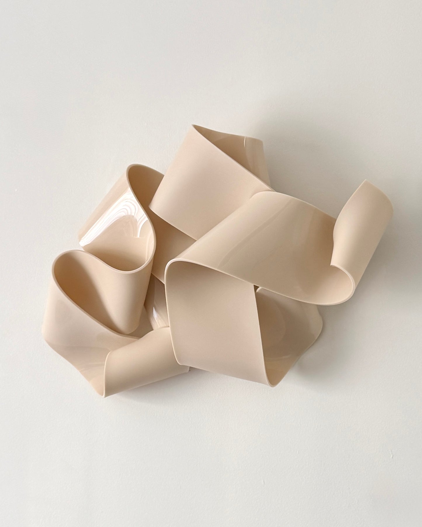 Nude-Beige Sculptural Wall Art