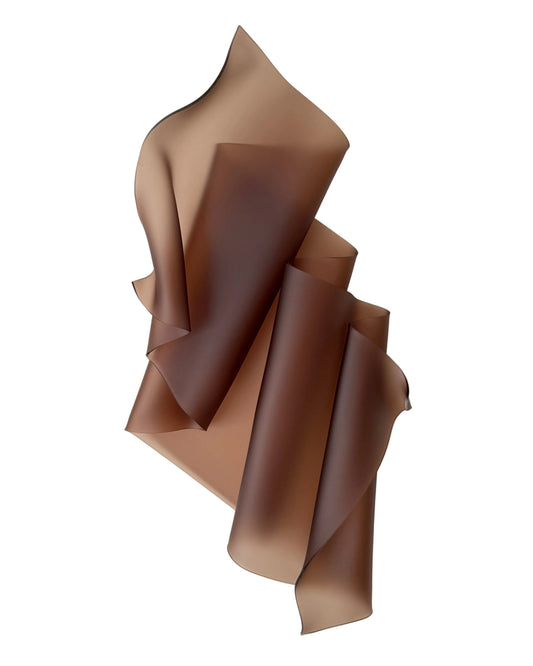 Frosted Cocoa Sculptural Wall Art