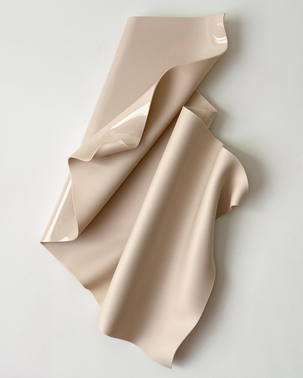 Nude-Beige Sculptural Wall Art