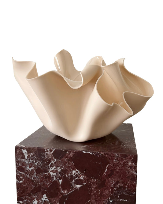 Sculptural Vessel. Nude-Beige