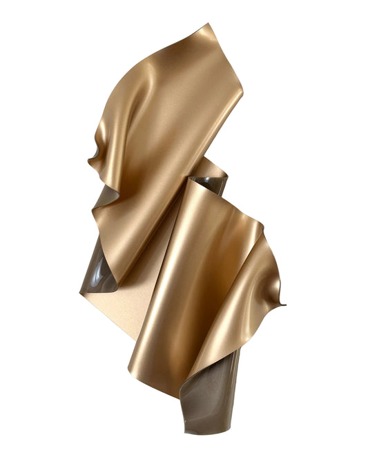 Champagne Gold Sculptural Wall Art